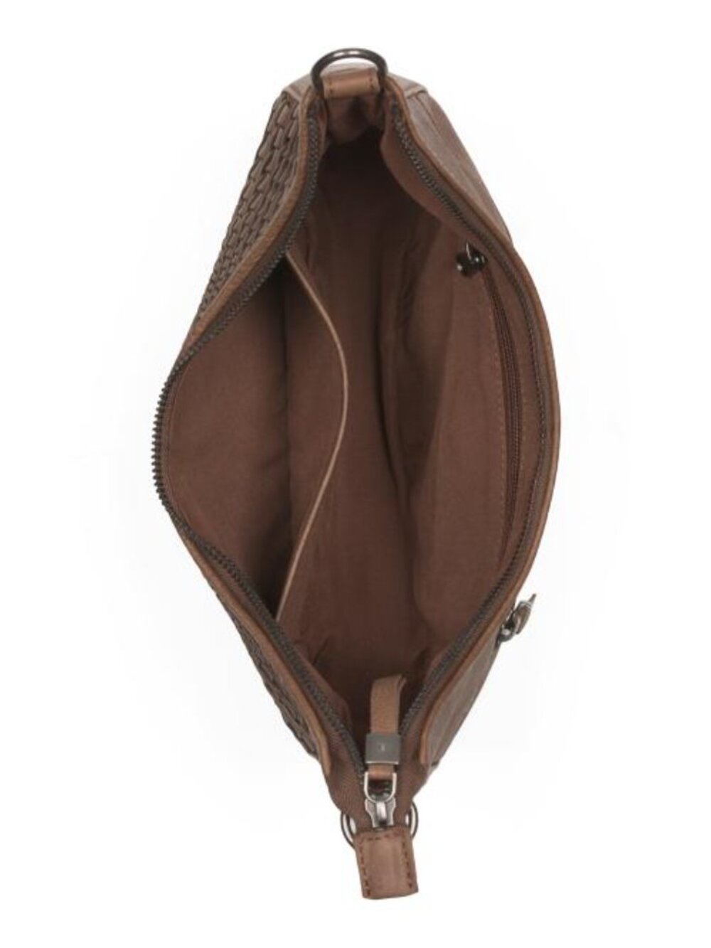 STITCH & HIDE Leather Small Weave Shoulder Bag - Picture 2 of 5